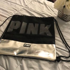 Pink Drawstring Bag